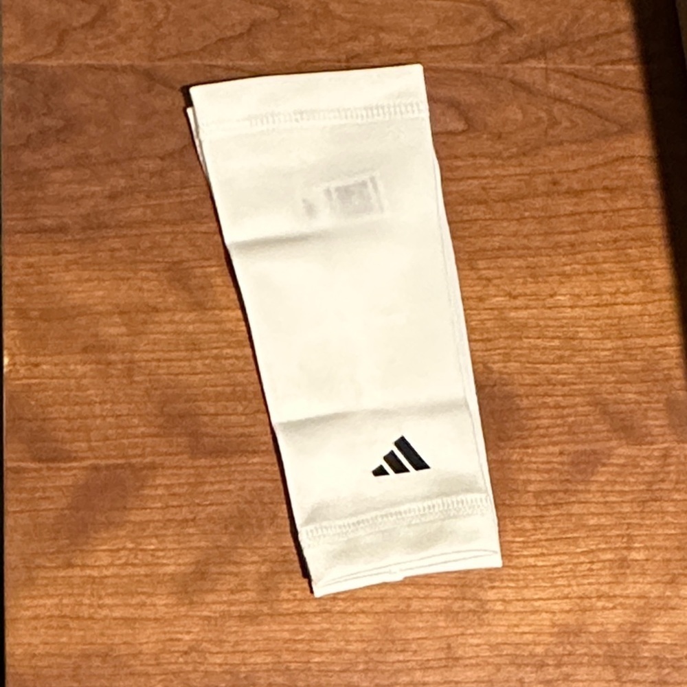 NEW Adidas Youth White Shin Guard Compression Sleeve